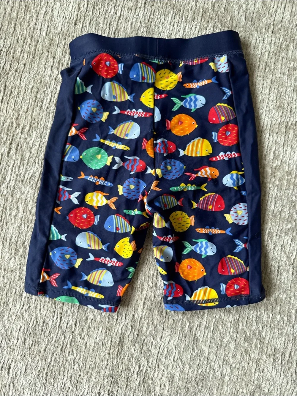 JoJo Maman Bébé Fish Print Rash Guard Swim Set Size 1–2 Years